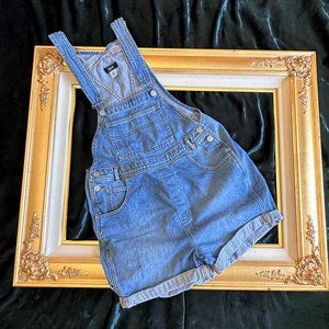 BDG light wash short Overalls (S-P)